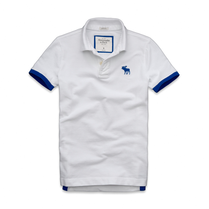 Abercrombie Fitch Hombres Polo Corto Remera AF7080
